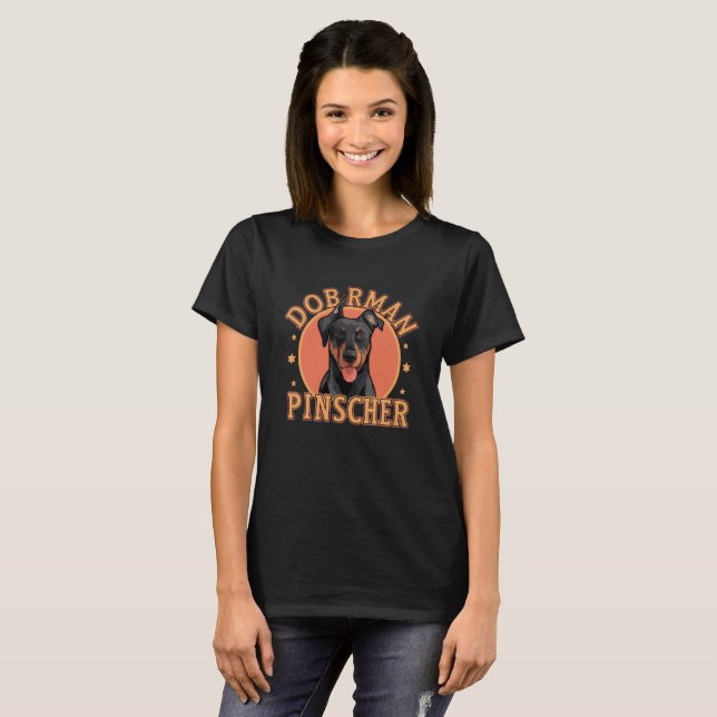 T-shirt Pinscher Dobermann (Devant entier)