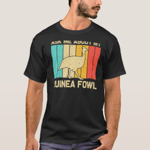 T-shirt Pintade Pour Hommes Femmes Oiseau Ferme De Poulet