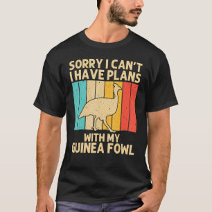 T-shirt Pintade Pour Hommes Femmes Oiseau Poulet Ferme