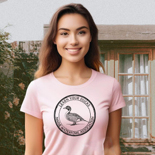 T-shirt Pintail Canard sauvagine Nature Oiseau Organisatio