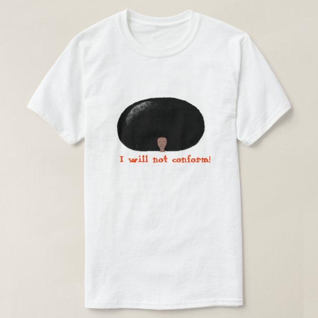 T-shirt pinte Afro-dite-e. 2 (Design devant)