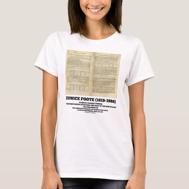 T-shirt Pionnier du changement climatique Eunice Foote (Devant)