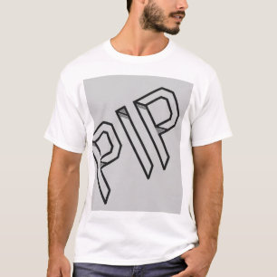 T-Shirt PIP 3D Typographie Graphique de lettre i