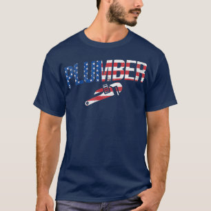 T-shirt Pipefitter de tuyauterie de plomberie américaine