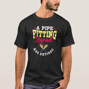 T-shirt Pipefitter Dons Plomber Pipe Retraité Pipe de racc