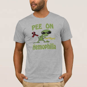 T-shirt Pipi sur la chemise d'hémophilie
