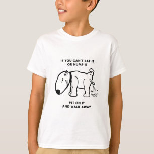 T-shirt Pipi sur lui et la promenade loin