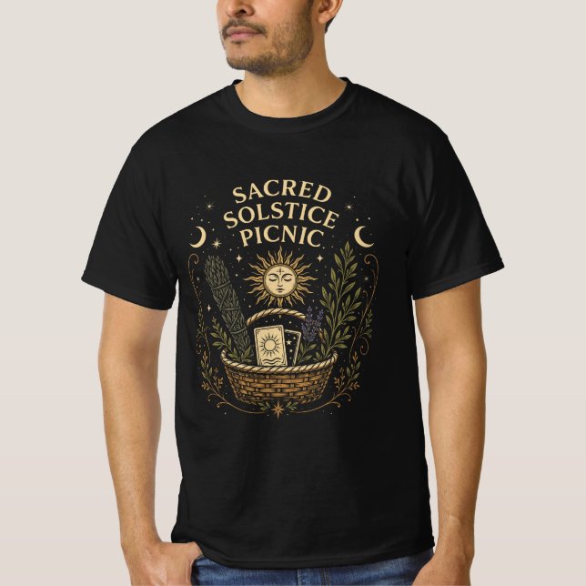T-shirt Pique-nique sacré du solstice Litha (Devant)