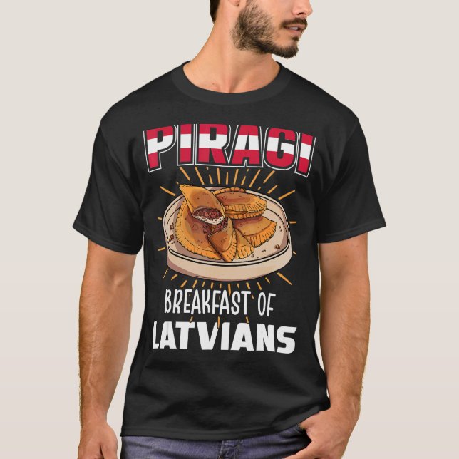 T-shirt Piragi petit-déjeuner de latvians Lettonie Food Pi (Devant)