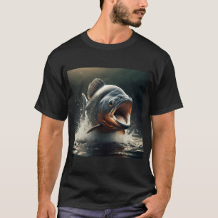 T-shirt Piranha Surge – Morsure sauvage en mouvement