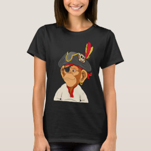 T-shirt Pirate Ape Nft thème Capitaine singe