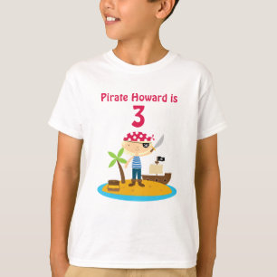 T-shirt Pirate Birthday Boy Custom Name