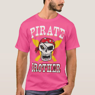 T-shirt Pirate Brother Funny Skull Skeleton Fête des pères
