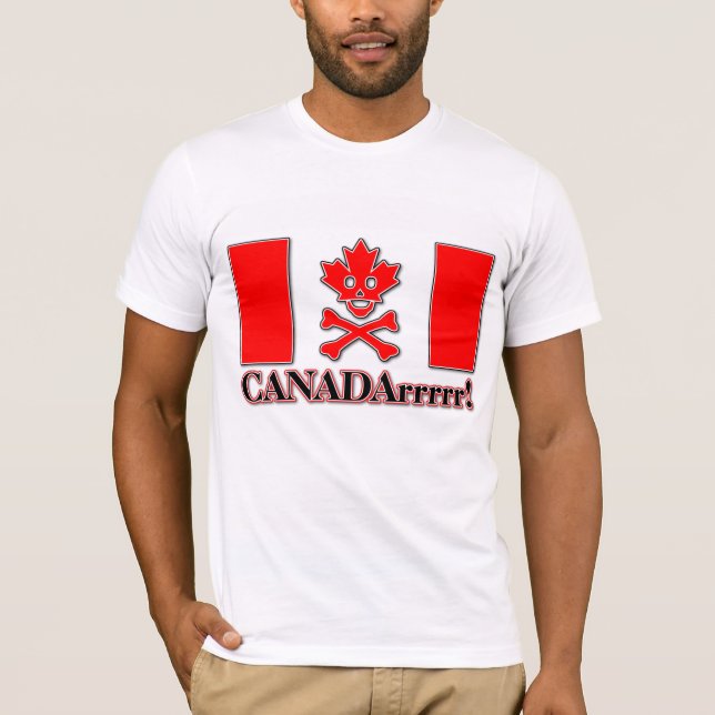 T-shirt Pirate Canadarrr du Canada ! Fierté de Canadien de (Devant)