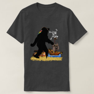 T-shirt Pirate Capitaine Treasure Chest Sasquatch