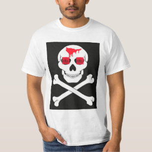 T-shirt Pirate crâne et os croisés
