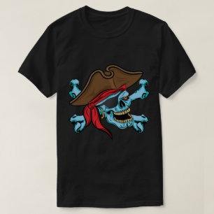 T-shirt Pirate crâne et os croisés