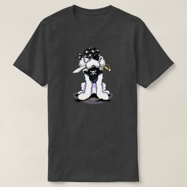 T-shirt Pirate de caniche (Design devant)