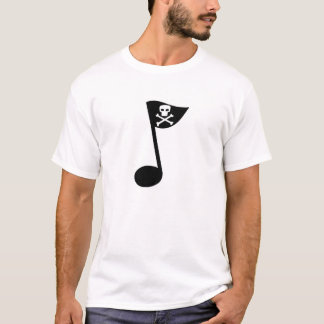 T-shirt Pirate de musique