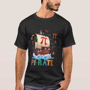 T-shirt Pirate de taux Pi Jour Science Math Prof Bateau Ri