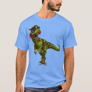 T-shirt Pirate Dinosaur T Rex Drôle Costume Halloween Garç