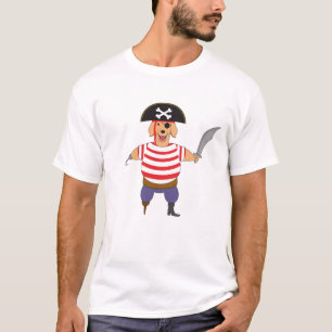 T-shirt Pirate Dog Drôle chien de pirate dessin animé de