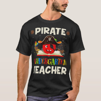 T-shirt Pirate Enseignant De Maternelle Pour Halloween Tee