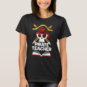T-shirt Pirate Enseignant Halloween Costumes Crâne Adulte
