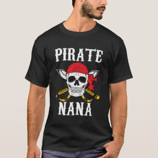 T-shirt Pirate Nana Grand-mère Famille Halloween