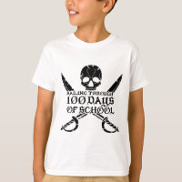 Pirate Naviguant Sur 100 Jours De Garçons Scolaire