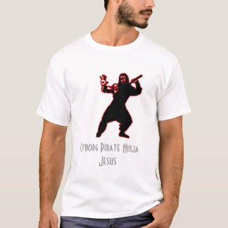 T-shirt Pirate Ninja Jésus de cyborg