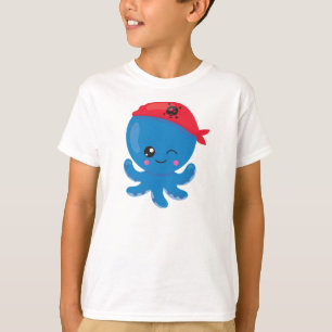 T-shirt Pirate Octopus, Pipe mignonne, Petite Octopus