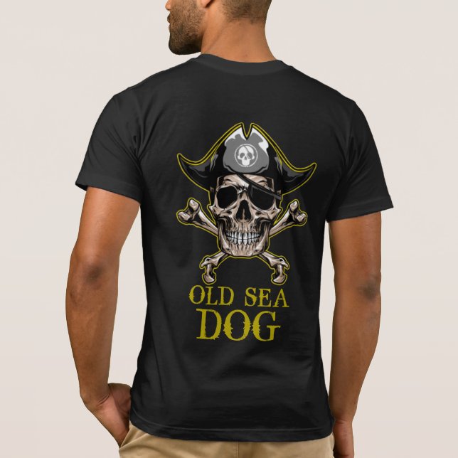 T-shirt Pirate OR VIEUX CHIEN DE MER (Dos)