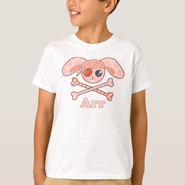 T-shirt Pirate Orange Bunny Arr (Devant)