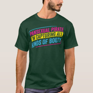 T-shirt Pirate Pansexuel Capturer toutes sortes de poêle