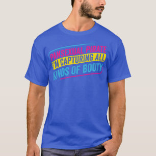 T-shirt Pirate Pansexuel Capturer toutes sortes de poêle
