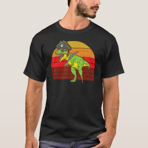 T-shirt Pirate Rex Dinosaur Dino Retro Halloween 2022 Garç