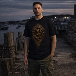T-shirt Pirate Sigil de la Pièce de Monnaie Maudite