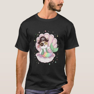 T-shirt Pirate Sirène Chat Chats Amoureux Chatons Propriét