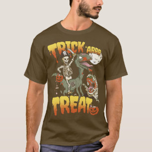 T-shirt Pirate Skeleton équitation Zombie Dinosaur Velocir