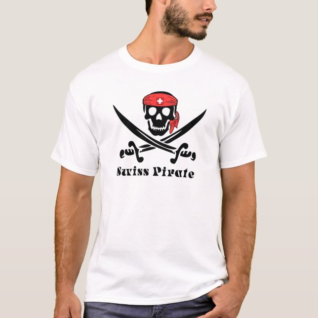 T-shirt Pirate suisse (Devant)
