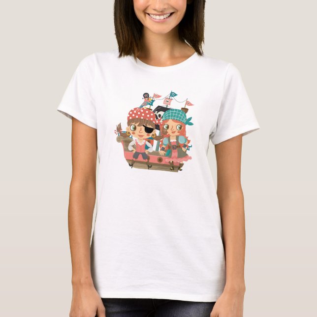 T-shirt Pirates Girly (Devant)
