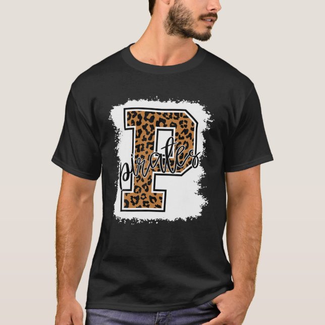 T-shirt Pirates School Sports Van Team Spirit Mascot Cadea (Devant)