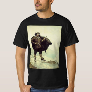 T-shirt Pirates Vintage, Capitaine Bill Bones par NC Wyeth