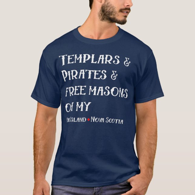 T-shirt Pirée Modèles de l'île de chêne Gratuit Masons (Devant)