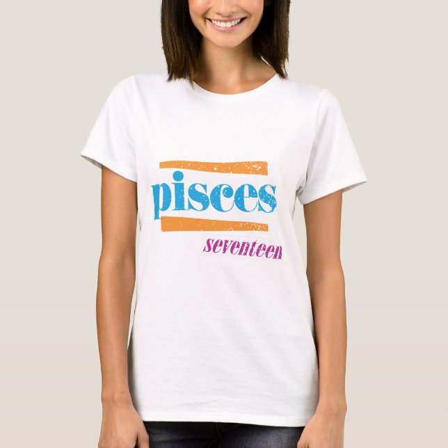 T-shirt Pisces Aqua (Devant)