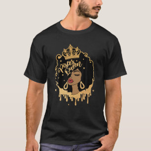 T-shirt Pisces Queen   Afro Queen   Afro-Américains