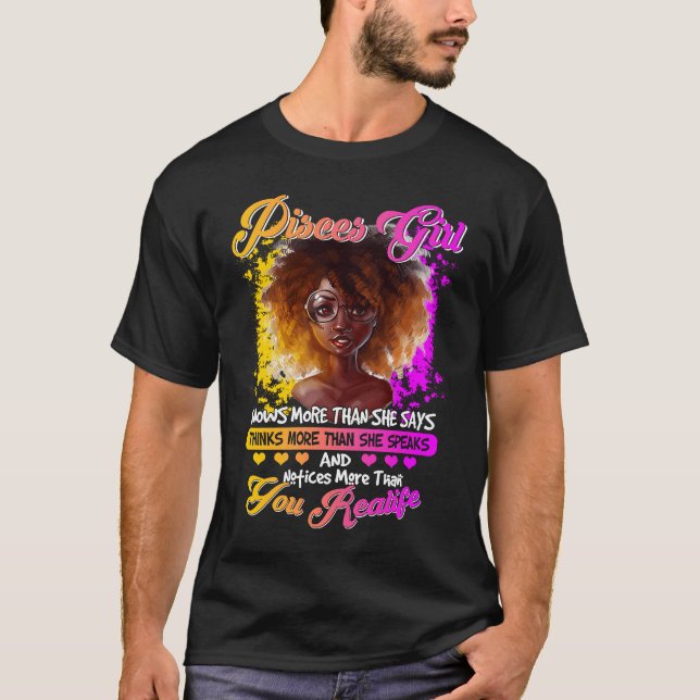T-shirt Pisces Queens Né en Février 19 à Mars 20 Funn (Devant)