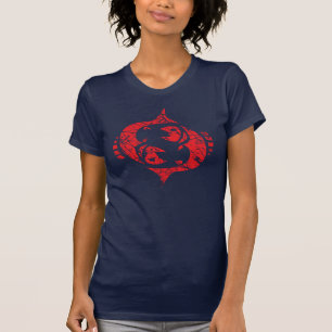 T-shirt Pisces signe Zodiac Grunge Février 19 - Mars 20