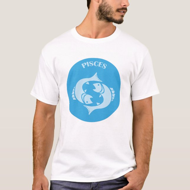 T-shirt Pisces, Zodiac Sign, Horoscope, Astrology (Devant)